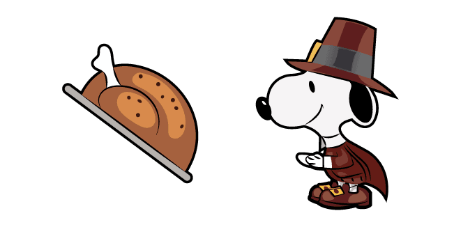 Thanksgiving Day Snoopy and Turkeycustom cursor pack