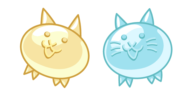 The Battle Cats Gummy Cat and Gummy Cat Sodacustom cursor pack