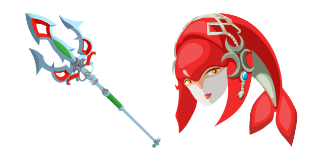 The Legend of Zelda Mipha Lightscale Tridentcustom cursor pack