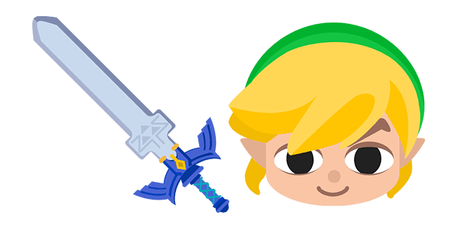 The Legend of Zelda Toon Link Master Swordcustom cursor pack