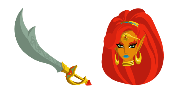 The Legend of Zelda Urbosa Scimitar of the Seven Swordcustom cursor pack