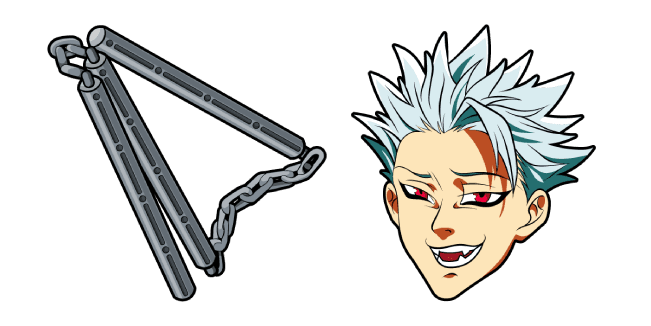 The Seven Deadly Sins Ban Three-Section Staffcustom cursor pack