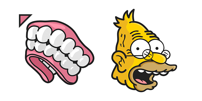 The Simpsons Grandpa Abraham Denturescustom cursor pack