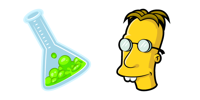 The Simpsons Professor Frink and Flaskcustom cursor pack