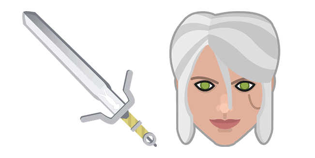 The Witcher Ciri Sword Zireaelcustom cursor pack