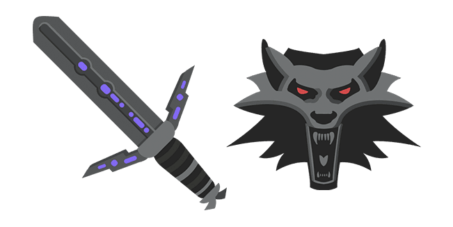 The Witcher Geralt Silver Swordcustom cursor pack