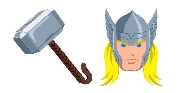 Thor and Mjolnircustom cursor pack