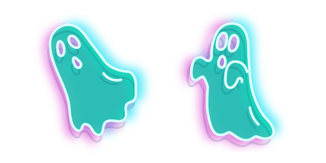 Turquoise Ghost Neoncustom cursor pack