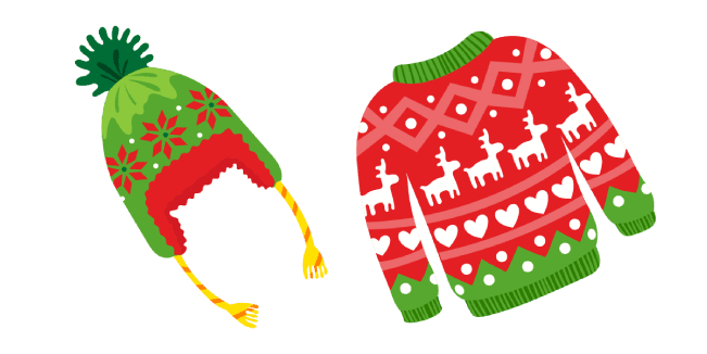 Ugly Christmas Sweater and Hatcustom cursor pack