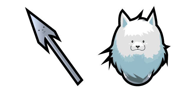 Undertale Greater Dog and Spearcustom cursor pack