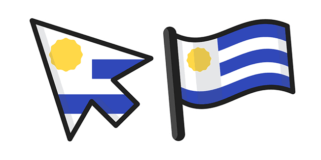 Uruguay Flagcustom cursor pack