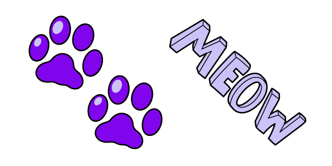 VSCO Girl Cat Paws and Meowcustom cursor pack