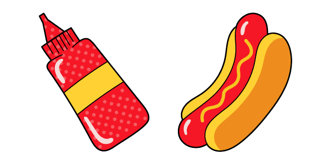 VSCO Girl Hotdog and Ketchupcustom cursor pack