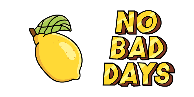 VSCO Girl Lemon and No Bad Dayscustom cursor pack