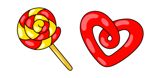 VSCO Girl Lollipop and Licorice Heartcustom cursor pack