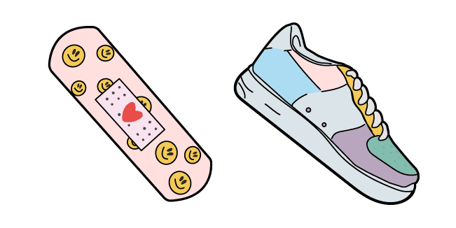 VSCO Girl Medicine Patch and Sneakerscustom cursor pack