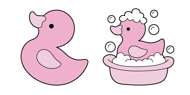 VSCO Girl Pink Bath Duckcustom cursor pack