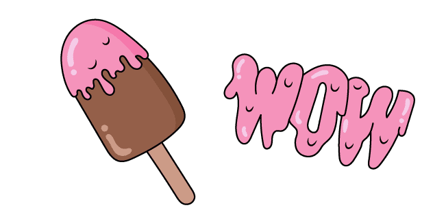 VSCO Girl Popsicle and Pink WOWcustom cursor pack