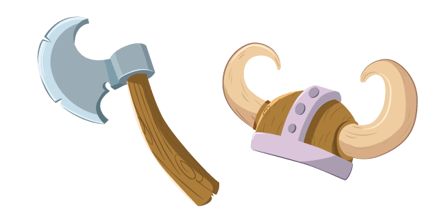 Viking Axe and Helmetcustom cursor pack