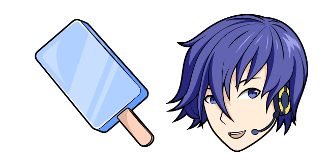 Vocaloid Kaito and Ice Creamcustom cursor pack