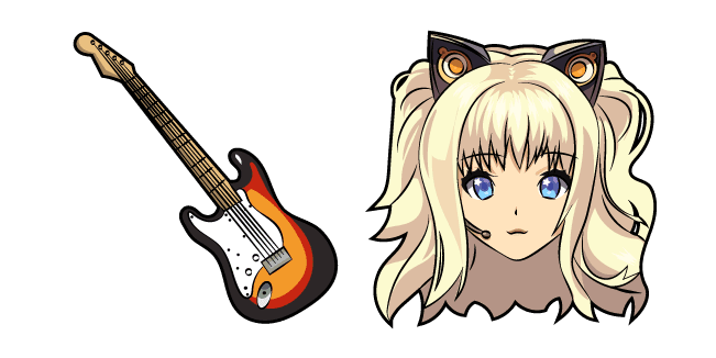 Vocaloid SeeU and Guitarcustom cursor pack