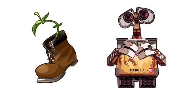 WALL-E and Plantcustom cursor pack