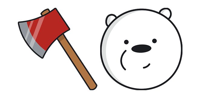 We Bare Bears Ice Bear Fire Axecustom cursor pack