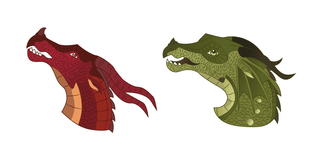 Wings of Fire Chameleon and Kestrelcustom cursor pack