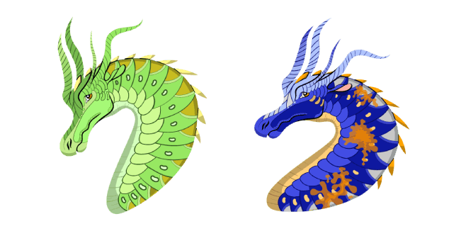 Wings of Fire Luna and Swordtailcustom cursor pack