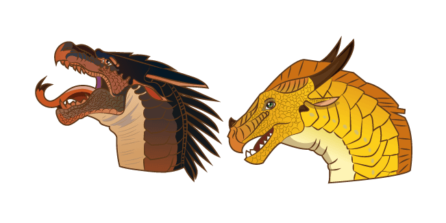 Wings of Fire Starflight and Sunnycustom cursor pack