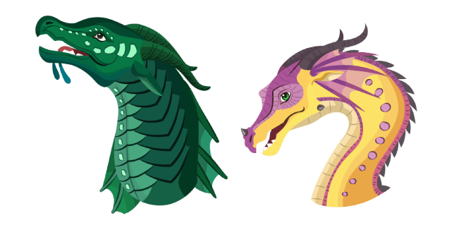 Wings of Fire Turtle and Kinkajoucustom cursor pack