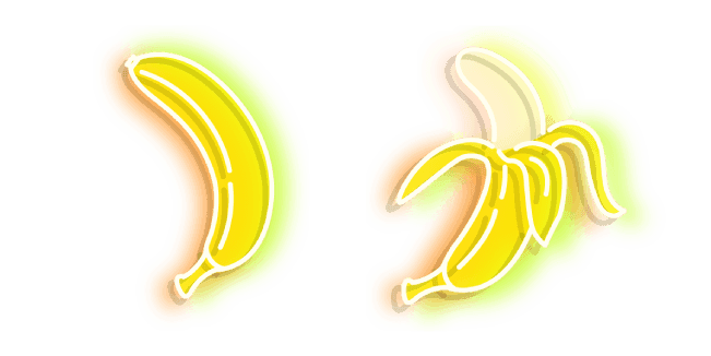 Yellow Banana Neoncustom cursor pack