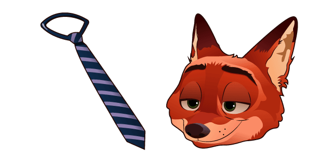 Zootopia Nick Wilde and Tiecustom cursor pack