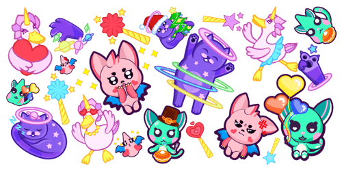 Cute Characters cursor collection