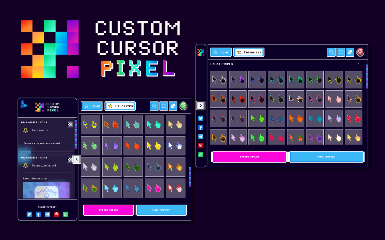 Cursor Pixel color pixels cursor collection