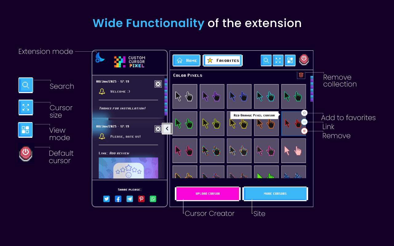 Cursor Pixel favorites and cursor packs