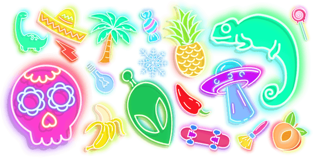 Neon cursor collection