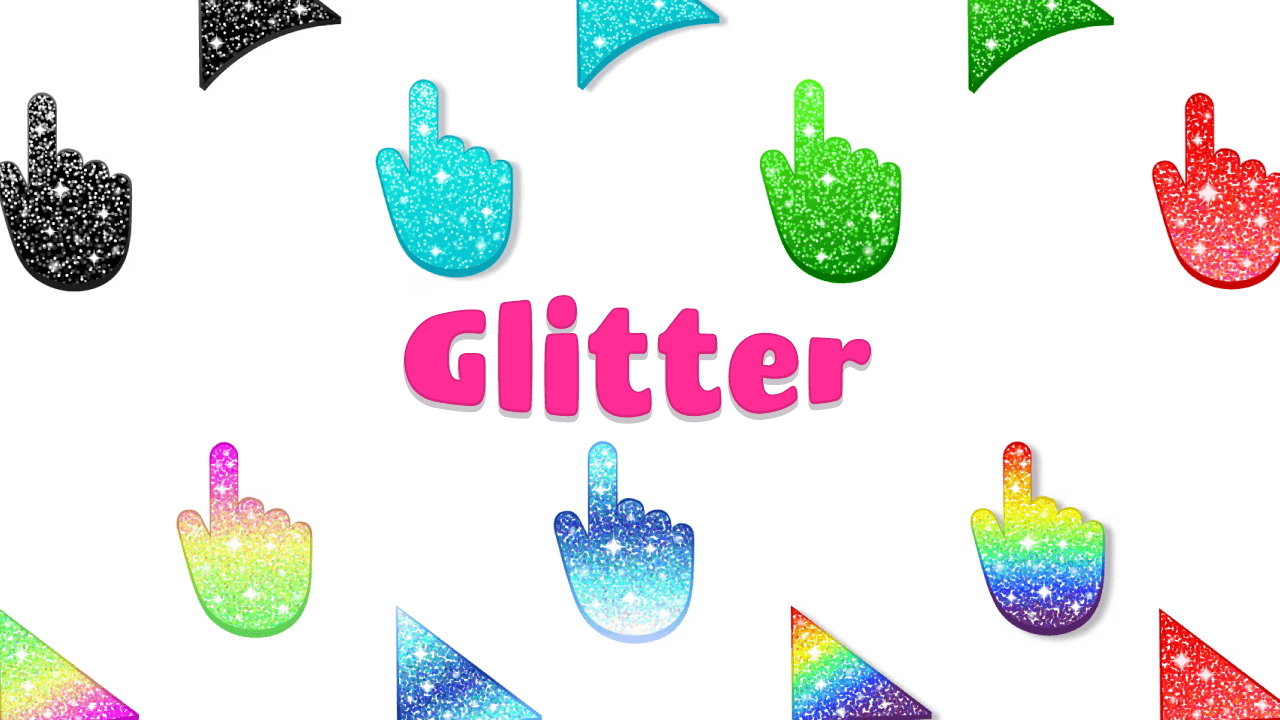 Glitter cursors