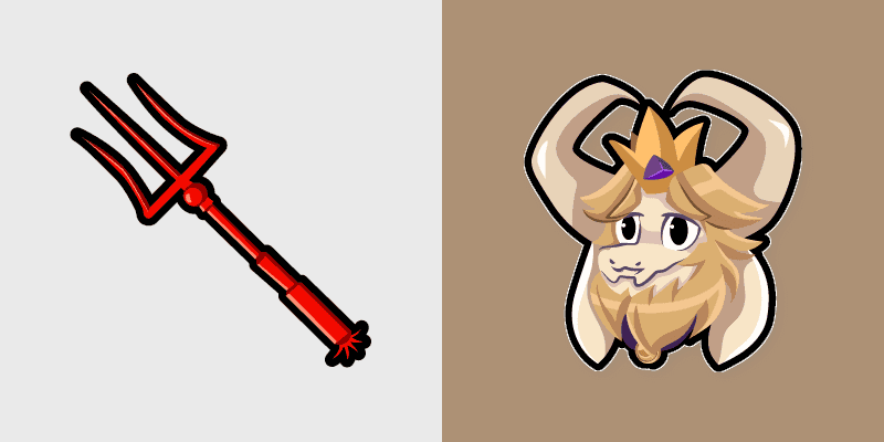 Custom Cursor Pack - Asgore Dreemurr
