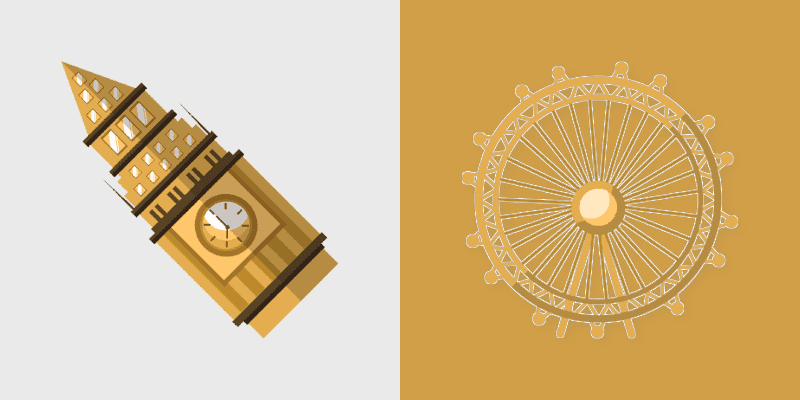 London Landmarks Cute Cursor Pack