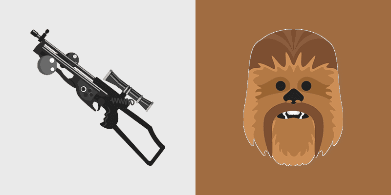 Cute Cursor - Chewbacca and Bowcaster