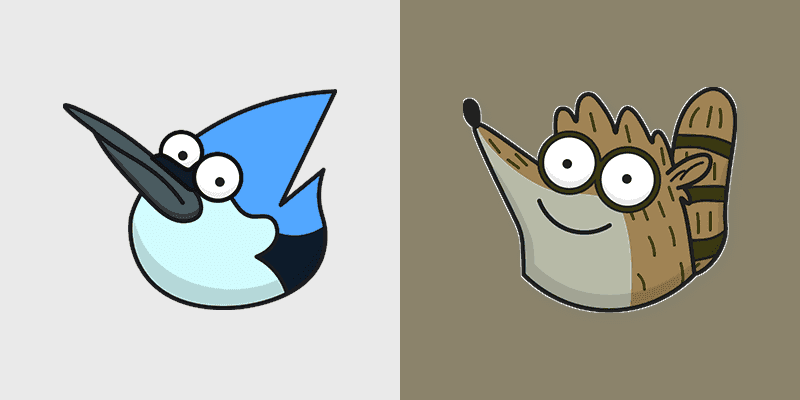 Cute Cursor Collection - Regular Show Mordecai and Rigby