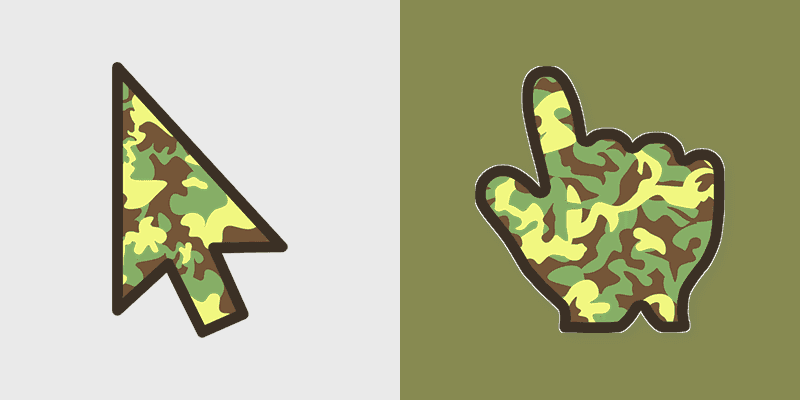 Custom Cursor Helper Pack - Forest Camo