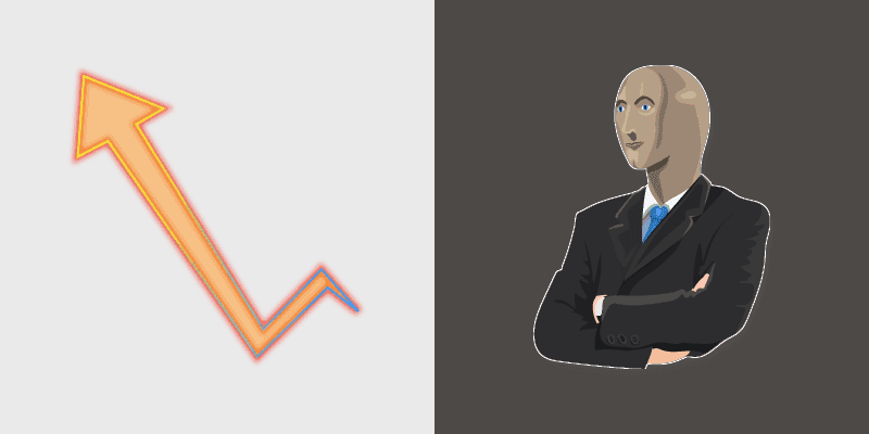 Fun Cursor Pack - Stonks Meme