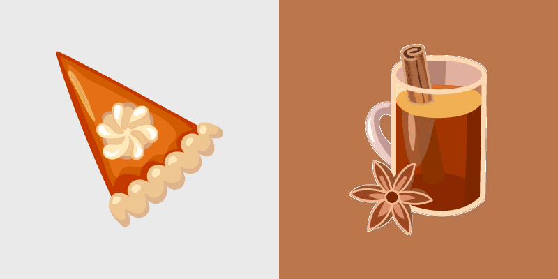 Custom Cursor Pack: Thanksgiving Day Pumpkin & Tea