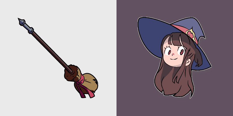 Little Witch Academia Akko Cute Mouse Cursor Pack
