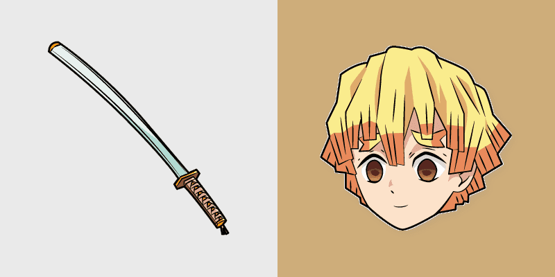 Custom Zenitsu Cursor Pack