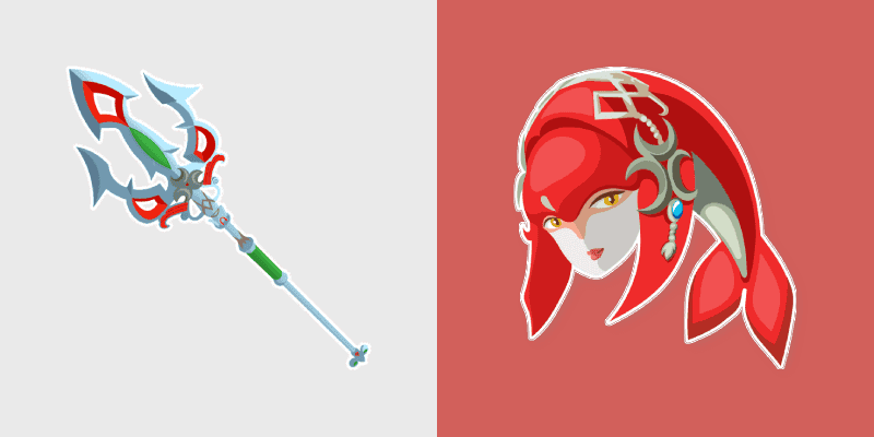 Cute Cursor Pack - Mipha Lightscale Trident