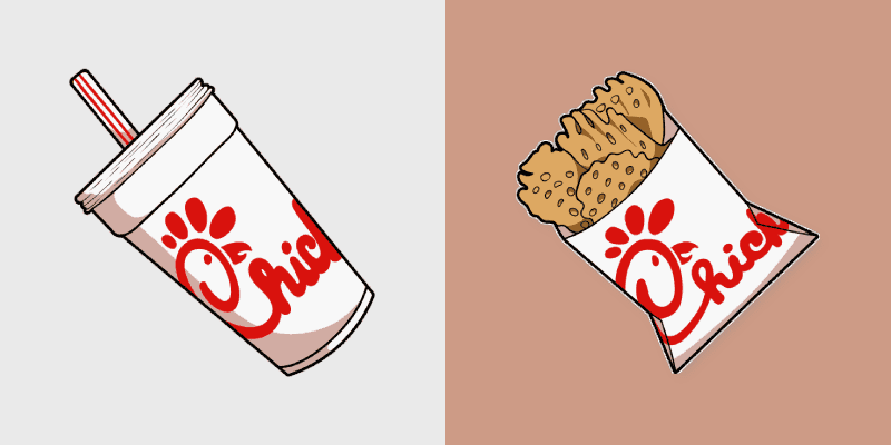 Chic Cursor Pack: Waffle Fries & Soft Drink