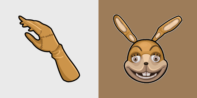 Custom Cursor Pack for FNaF Glitchtrap